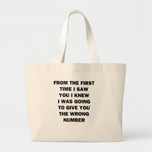 Grand Tote Bag Dès La Première Fois Que Je Vous Ai Vu