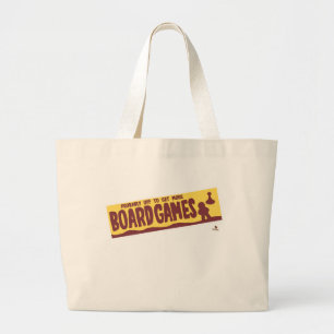 Grand Tote Bag Descendez Pour Obtenir Boardgames Style Vintage vo