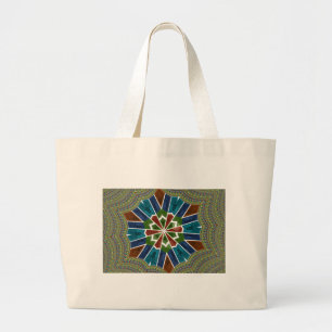 Grand Tote Bag Design inspiré de Sari avec détails complexes