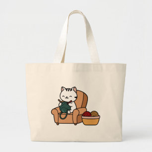 Grand Tote Bag design pour chat mignon design chats