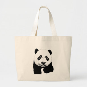 Grand Tote Bag Dessin de panda