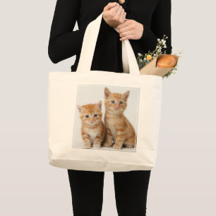 Grand Tote Bag Deux chatons adorables
