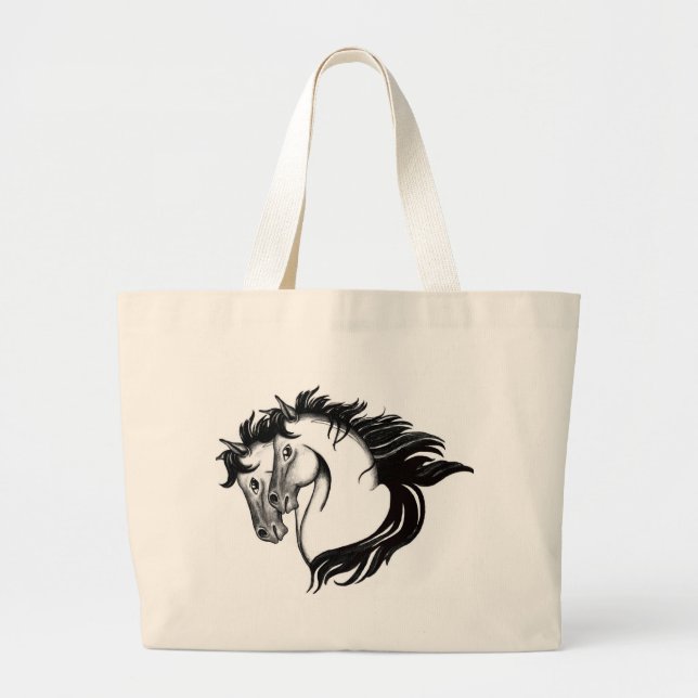 Grand Tote Bag Deux Chevaux (Devant)