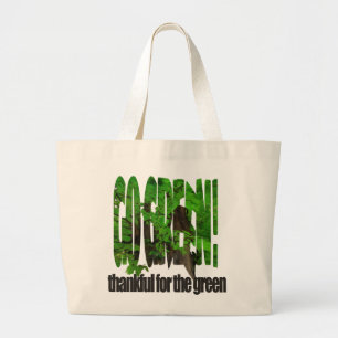 Grand Tote Bag Devenez écolo Ancien Arbre Branches Épais Vert Et 