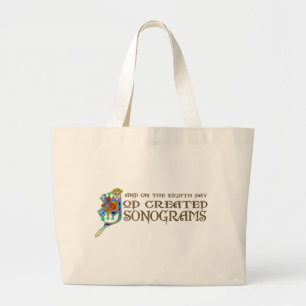 Grand Tote Bag Dieu a créé des sonogrammes