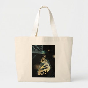 Grand Tote Bag Dieu ne joue pas les matrices 2014
