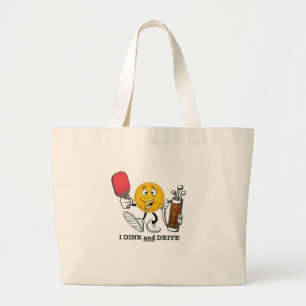 Grand Tote Bag Dink et commande (PIckleball/golf :)