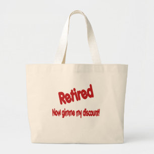 Grand Tote Bag Dire drôle de retraite