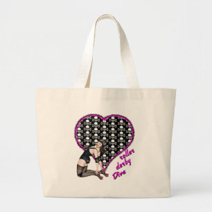 Grand Tote Bag diva de Derby de rouleau