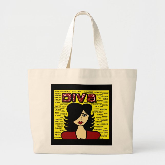GRAND TOTE BAG DIVA FOURRE-TOUT DE FABFUNKY (Devant)