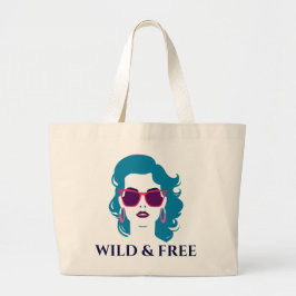 Grand Tote Bag Divorce Femme Sauvage et Libre Liberté unique