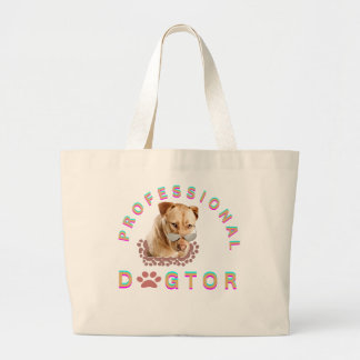 Grand Tote Bag Docteur Chien Professionnel