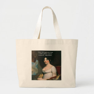 Grand Tote Bag Dolly Madison & Célèbre Citation Où je serai