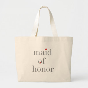 Grand Tote Bag Domestique des textes d'honneur grise