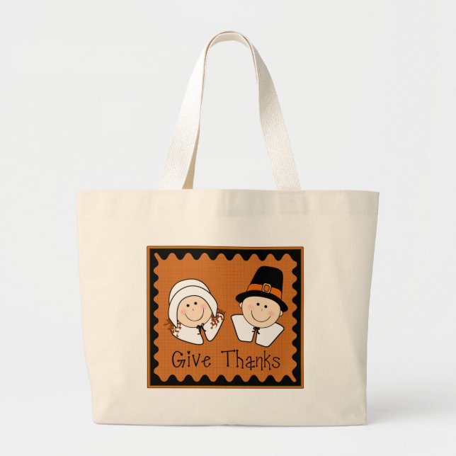 Grand Tote Bag Donnez les mercis (Devant)