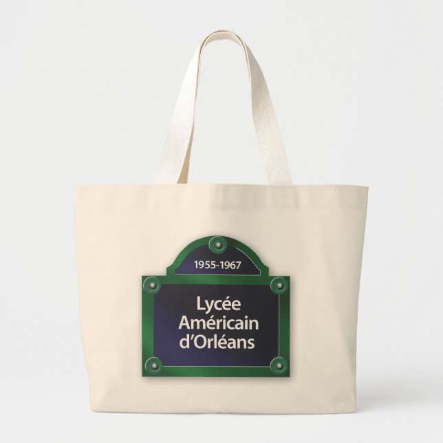 Grand Tote Bag d'Orleans Fourre-tout 1 d'Americain de lycée (Devant)