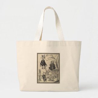 Grand Tote Bag Dorthy, épouvantail et Toto