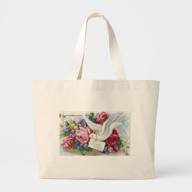 Grand Tote Bag Dove d'anniversaire (Devant)