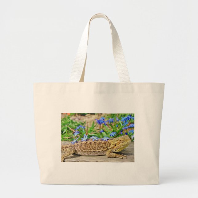 Grand Tote Bag Dragon barbu de détente (Devant)