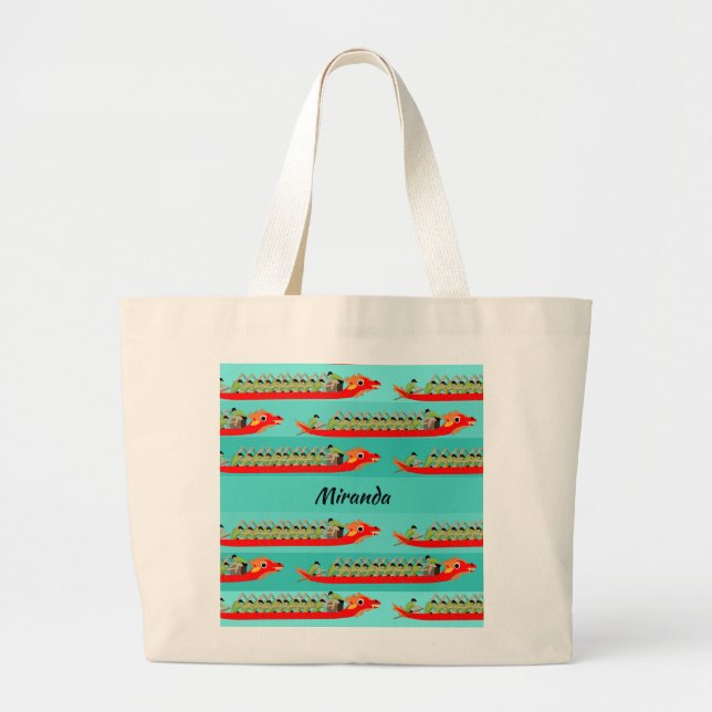 Grand Tote Bag Dragon Boat Racing (Devant)
