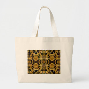 Grand Tote Bag dragon doré