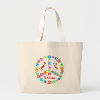 Grand Tote Bag Drame d'amour de paix