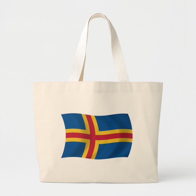 Grand Tote Bag Drapeau Aaland (Devant)