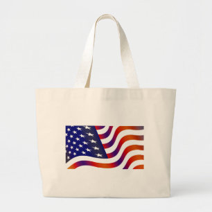 Grand Tote Bag Drapeau américain