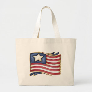 Grand Tote Bag Drapeau américain