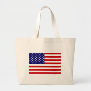 Grand Tote Bag Drapeau américain jtcn