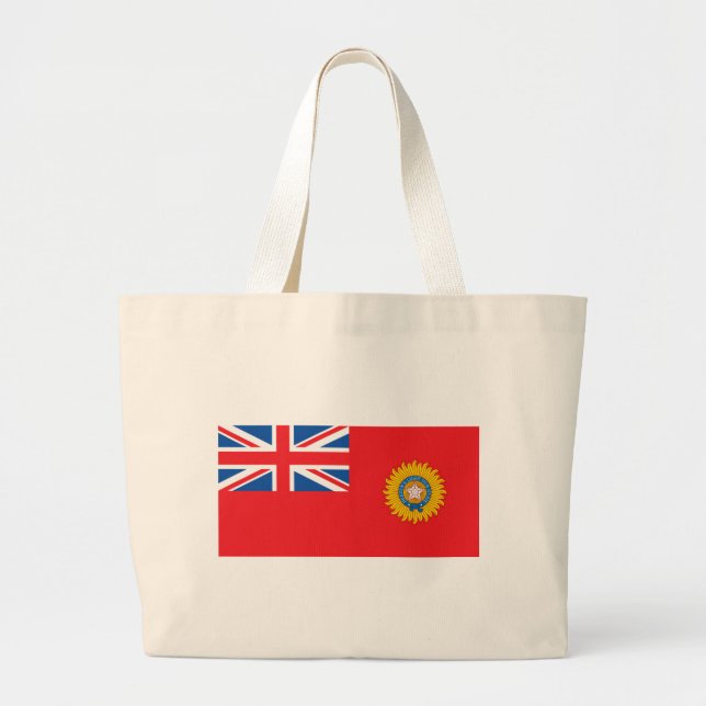 Grand Tote Bag Drapeau britannique de l'Inde (Devant)