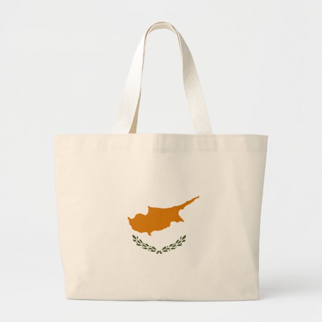 Grand Tote Bag Drapeau de Chypre (Devant)