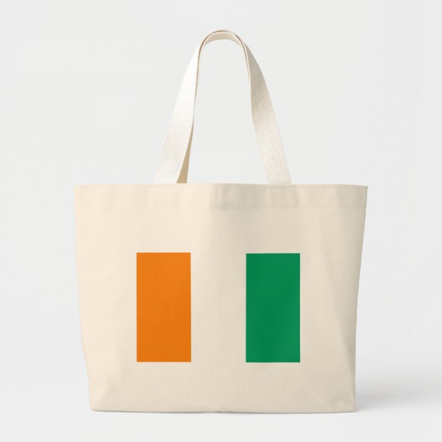 Grand Tote Bag Drapeau de la Côte d'Ivoire - Drapeau de la Côte d (Devant)