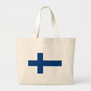 Grand Tote Bag Drapeau de la Finlande - Suomen lippu - Drapeau fi