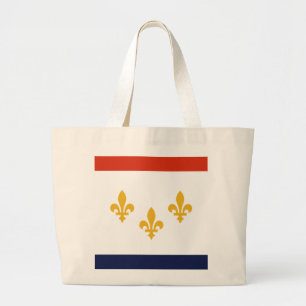 Grand Tote Bag Drapeau de la Nouvelle-Orléans, Louisiane
