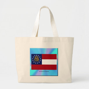 Grand Tote Bag Drapeau de l'État de Géorgie