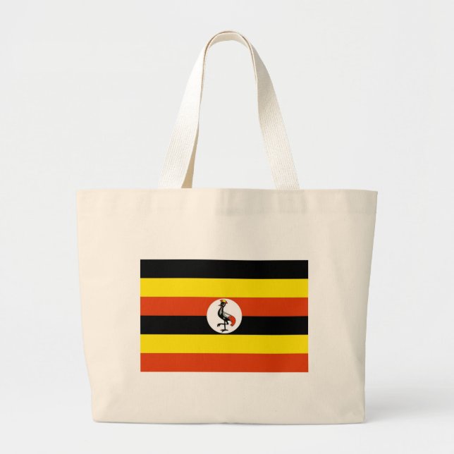 Grand Tote Bag Drapeau de l'Ouganda (Devant)