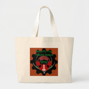 Grand Tote Bag Drapeau du Kenya - Hakuna Matata Patriotic
