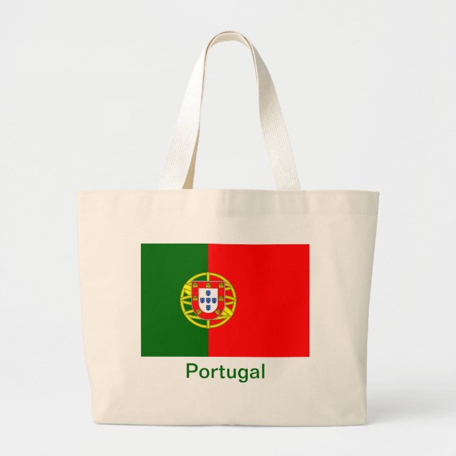 Grand Tote Bag Drapeau du Portugal (Devant)