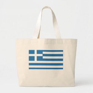 Grand Tote Bag Drapeau grec, Drapeau grec