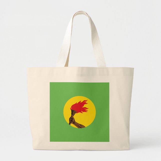 Grand Tote Bag Drapeau République du Zaïre - République démocrati (Devant)