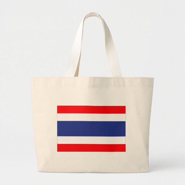 Grand Tote Bag Drapeau Thaïlande (Devant)