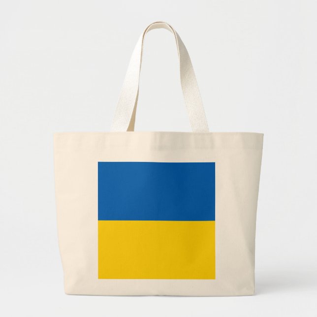 Grand Tote Bag Drapeau ukrainien (Devant)