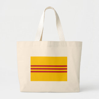 Grand Tote Bag Drapeau vietnamien du sud - đỏ de sọc de Ba de