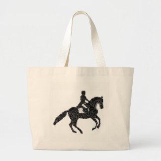 Grand Tote Bag Dressage Fourre-tout - conception de mosaïque de