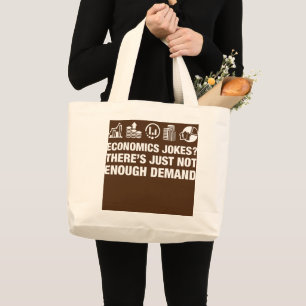 Grand Tote Bag Drôle Économiste Économiste Professeur de mathémat