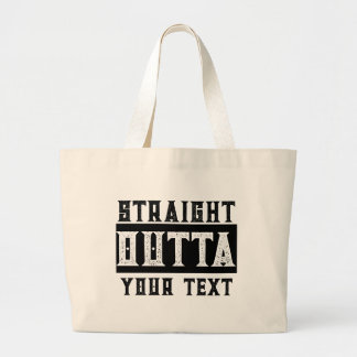 Grand Tote Bag Drôle 'Juste En Dehors De Votre Texte'