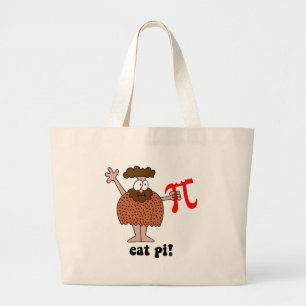 Grand Tote Bag Drôle mangez les maths de pi