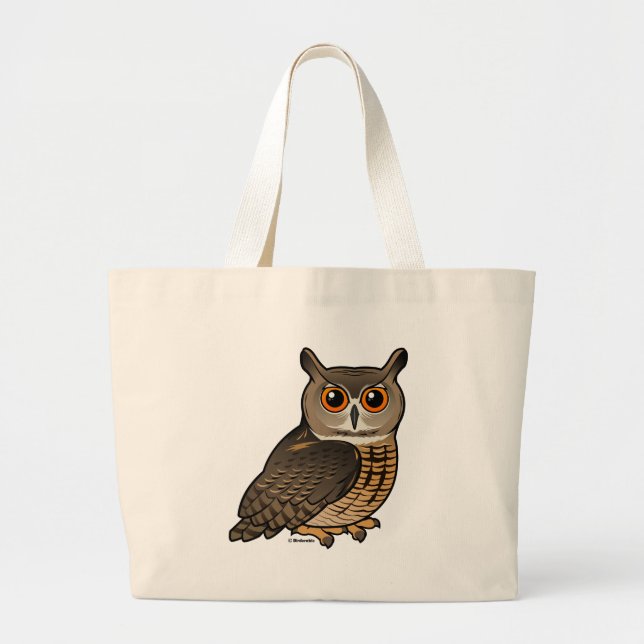 Grand Tote Bag Eagle-Hibou eurasien (Devant)