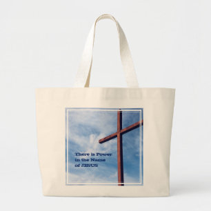 Grand Tote Bag Easter JESUS Power Nom Christian Cross